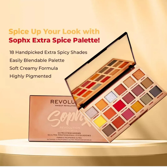 Revolution x Soph Extra Spice Eyeshadow Palette New in Box SEALED - Picture 1 of 3